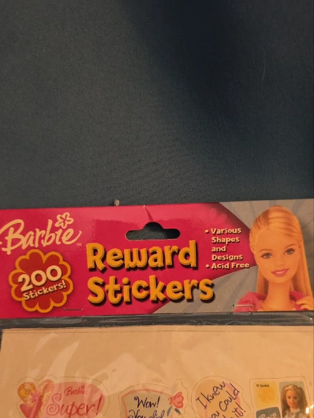 Vintage 2005 Barbie Reward Stickers Pack